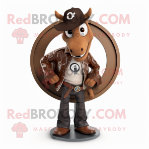 Brun Horseshoe maskot...