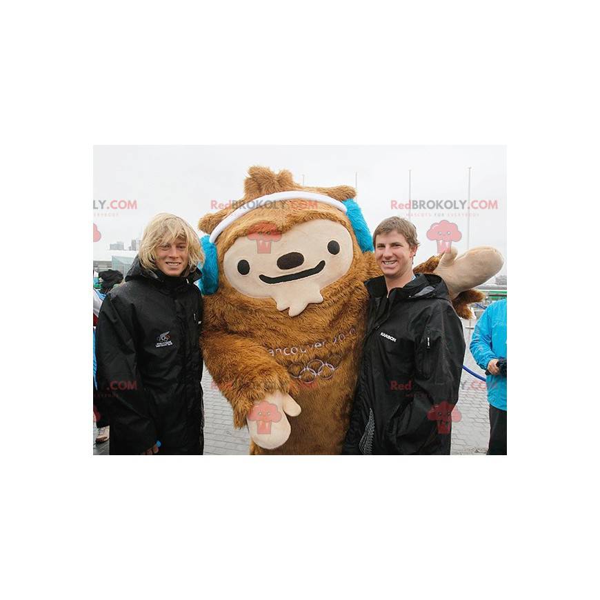 Vancouver mascot Quatchi brown yeti mascot - Redbrokoly.com