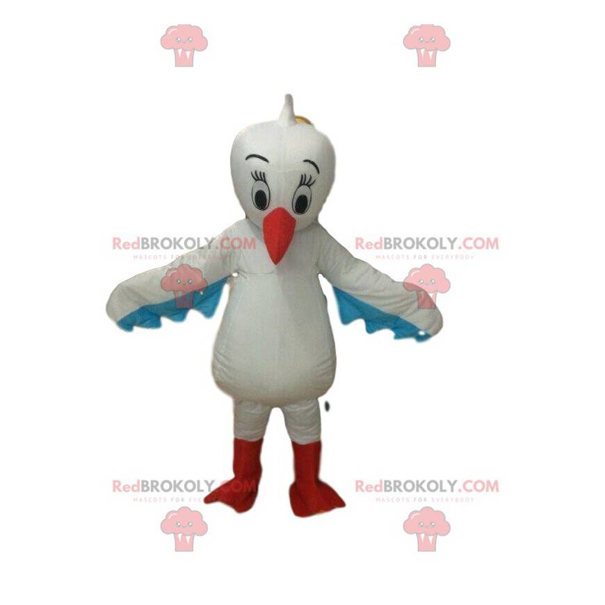 Maskot pelikána, kostým ptáka, kostým čápa - Redbrokoly.com Maskot pelikána, kostým ptáka, kostým čápa - Redbrokoly.com