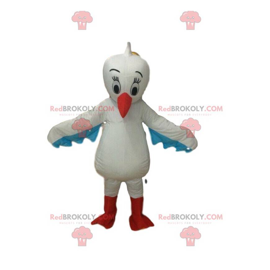 Pelikan maskot, fugledragt, stork kostume - Redbrokoly.com