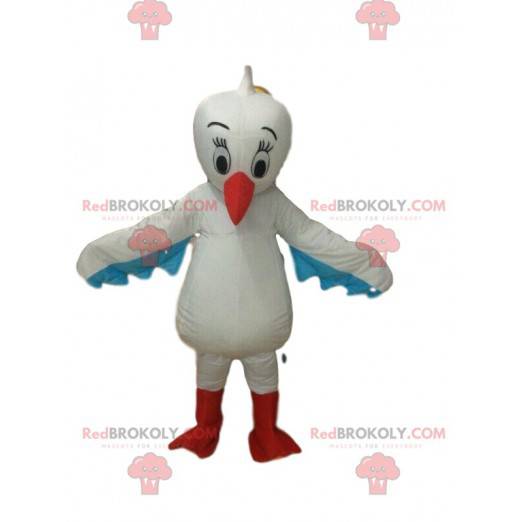 Pelikan maskot, fugledragt, stork kostume - Redbrokoly.com