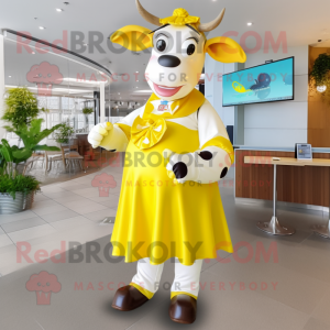 Zitronengelbe Holstein-Kuh...