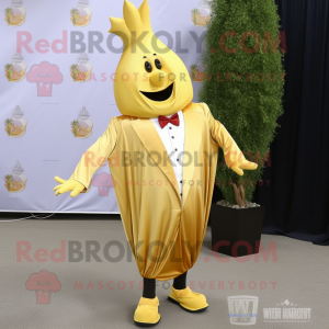 Gold Beet maskot kostume...