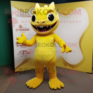 Citrongul Chupacabra maskot...