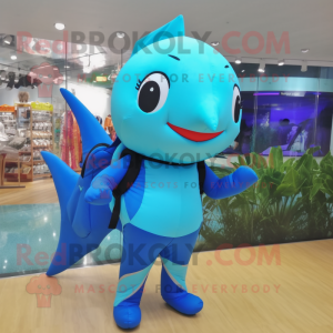 Sky Blue Swordfish mascotte...