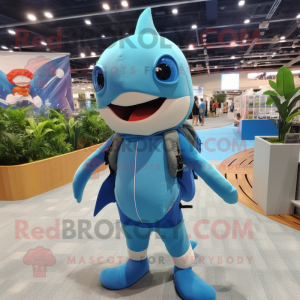 Sky Blue Swordfish mascotte...