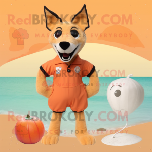 Peach Dingo maskot kostume...