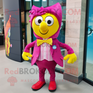 Magenta citron maskot...