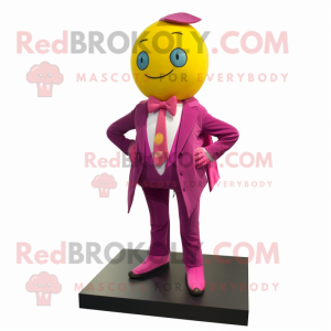 Magenta citron maskot...