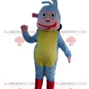 Babouche mascot, the famous colorful monkey companion of Dora -