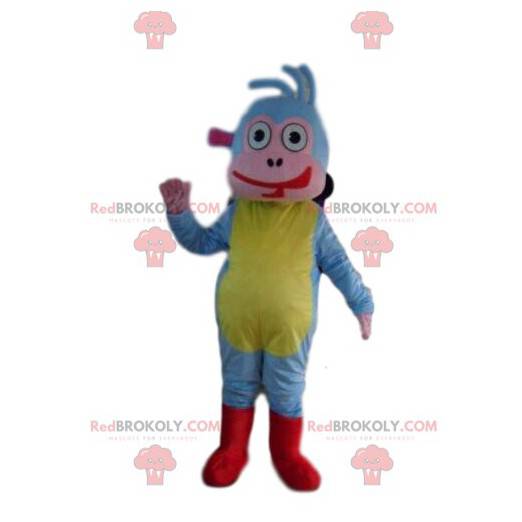 Babouche mascotte, de beroemde kleurrijke aap metgezel van Dora