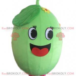 Meloen mascotte, watermeloen kostuum, fruit vermomming -