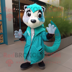 Turquoise Skunk mascotte...