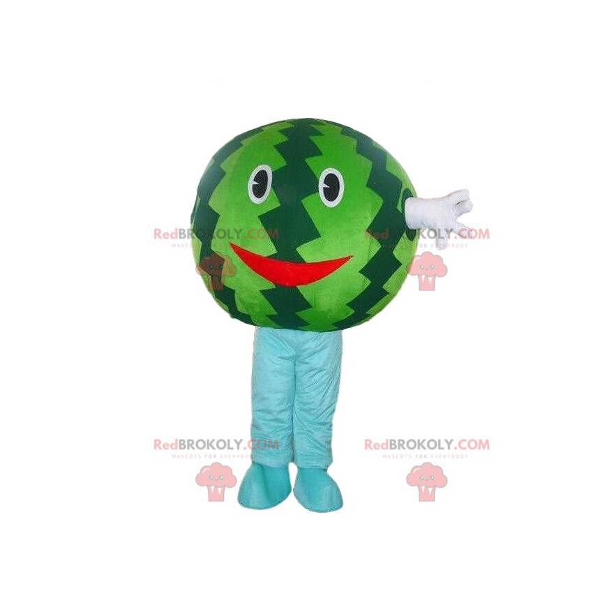 Wassermelonenmaskottchen, Melonenkostüm, Fruchtverkleidung -