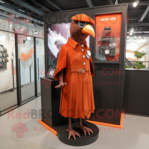 Rust Pigeon maskot kostym...