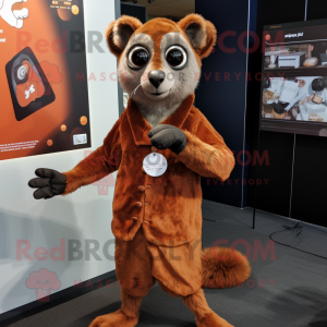 Rust Lemur mascotte kostuum...