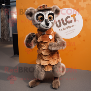 Rust Lemur maskot drakt...
