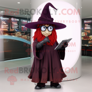 Maroon Witch S Hat mascotte...