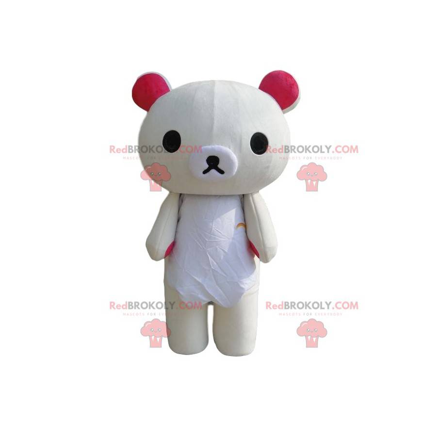 Mascotte de nounours, costume d'ours, nounours en peluche blanc