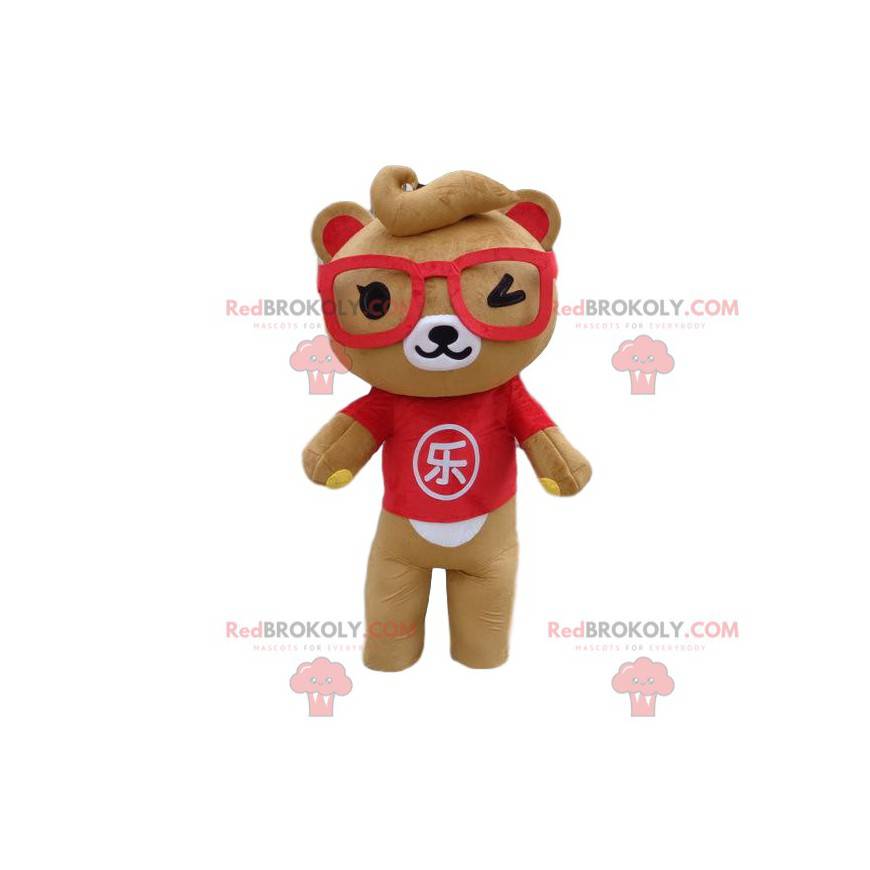 Teddy bear mascot, bear costume, charming teddy bear -