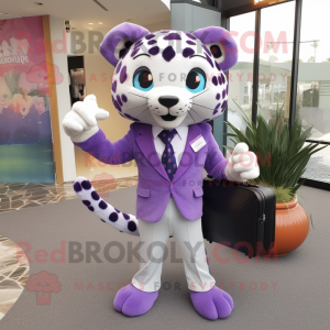 Lavendel Jaguar maskot...