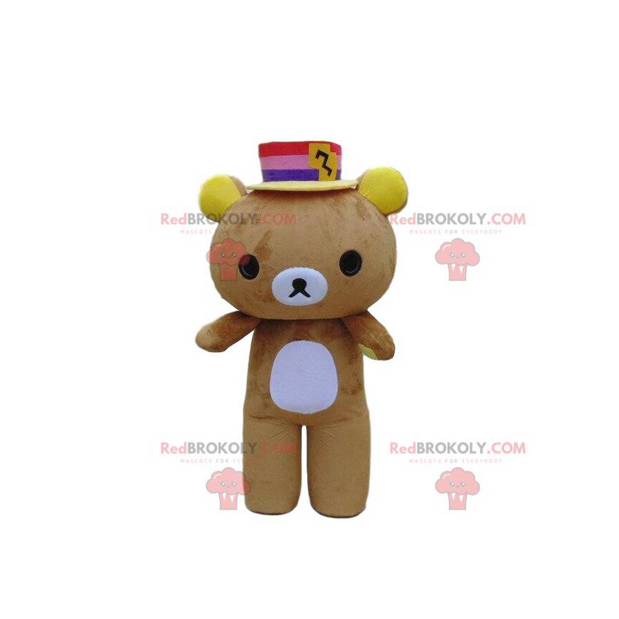 Mascotte teddybeer, berenkostuum, bruine teddybeer -