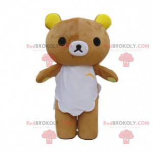 Teddybeer mascotte, bruine beer kostuum, pluche kostuum -