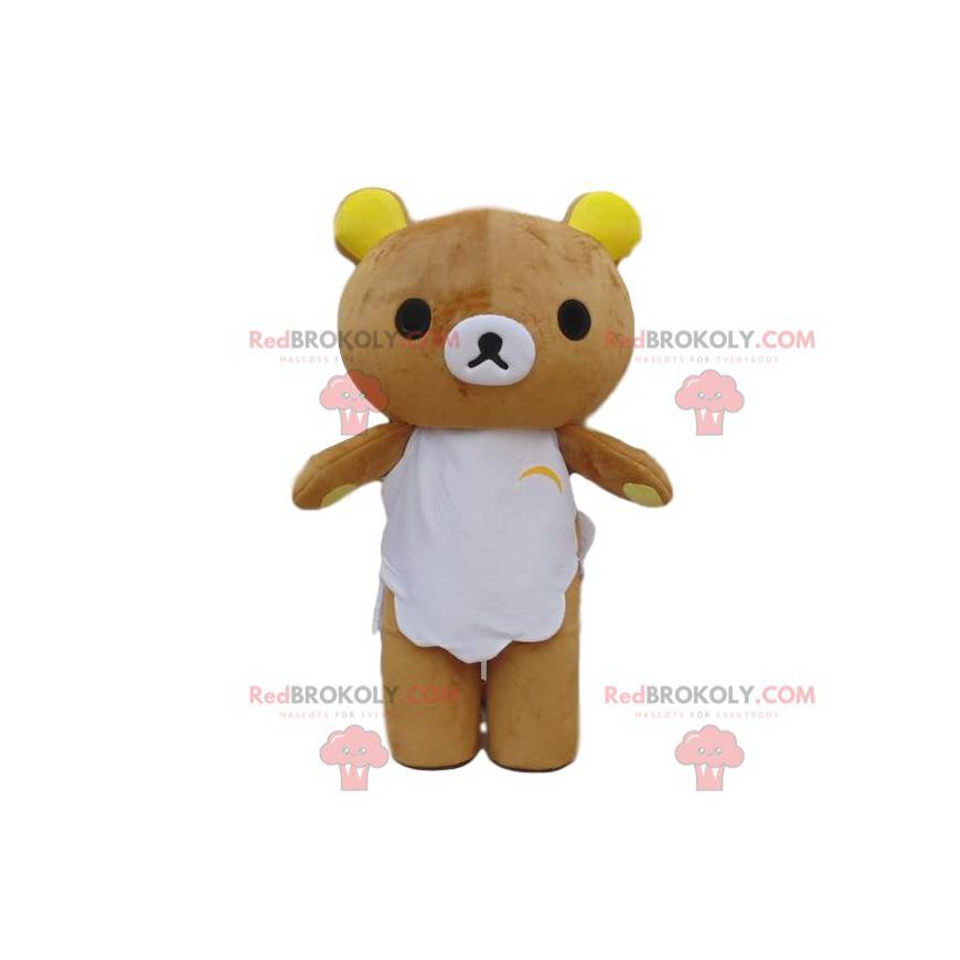 Teddy bear mascot, brown bear costume, plush costume -