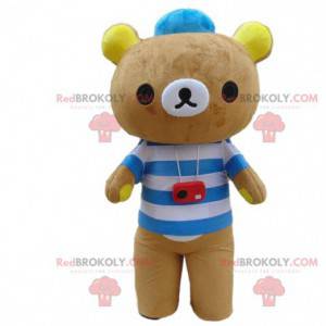 Mascotte teddybeer, berenkostuum, bruine teddybeer -