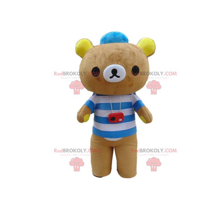 Mascotte teddybeer, berenkostuum, bruine teddybeer -