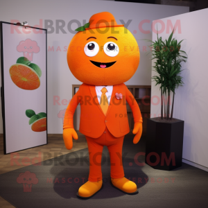 Orange plommon maskot...