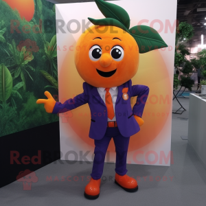 Orange blomme maskot...