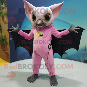 Pink Fruit Bat mascotte...