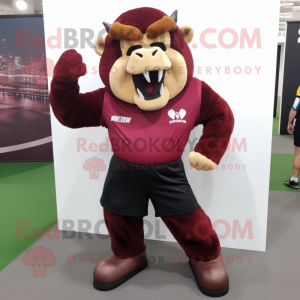 Maroon Bison mascotte...