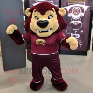 Maroon Bison mascotte...