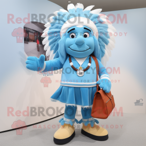 Sky Blue Chief mascotte...