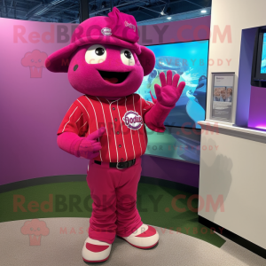 Guante de béisbol magenta...