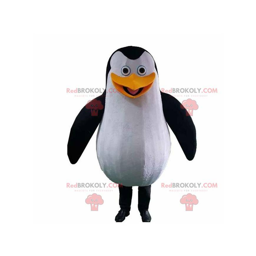 Penguin mascot from the film The penguins of Madagascar -