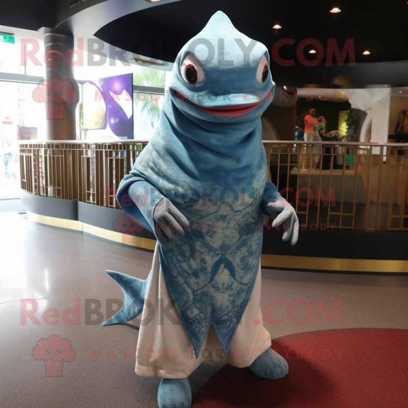 nan Shark mascot costume character dressed with a Cover-up and Shawls