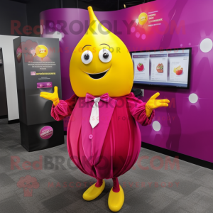 Magenta citron maskot...