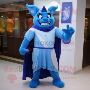 Sky Blue Devil mascotte...