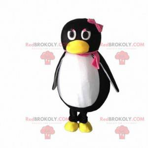 Mascotte de pingouin, costume féminin, pingouin fille -