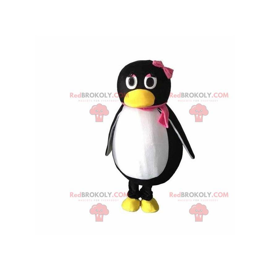Mascotte de pingouin, costume féminin, pingouin fille -