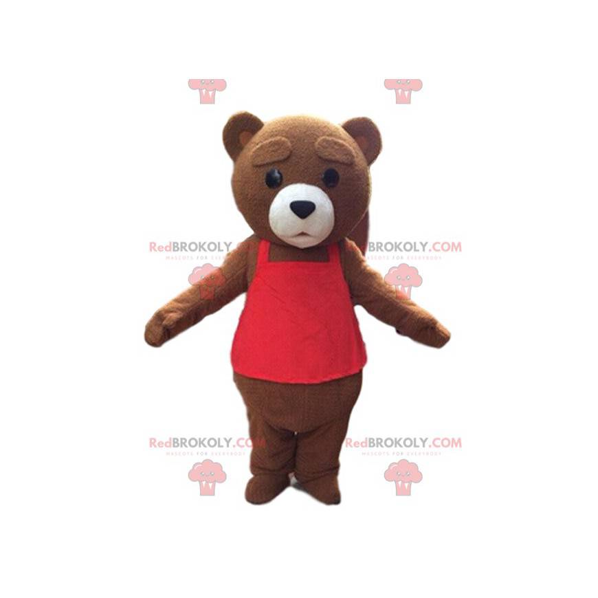 Mascotte grote bruine teddybeer, kostuum van de bruine beer - Mascotte grote bruine teddybeer, kostuum van de bruine beer -