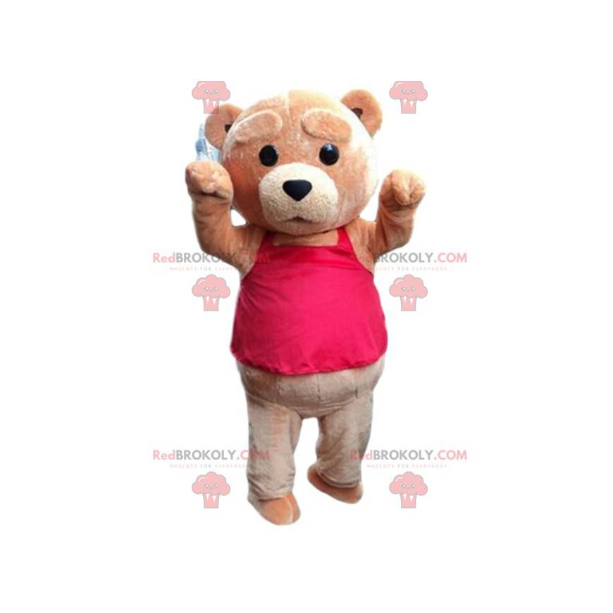 Déguisement de gros nounours marron, costume d'ours brun -