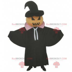 Mascote de abóbora de Halloween, fantasia de terror -