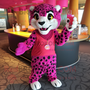 Magenta Cheetah mascotte...