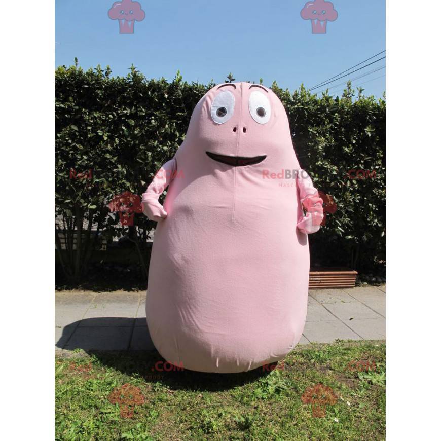 Barbapapa famoso desenho animado mascote rosa - Redbrokoly.com