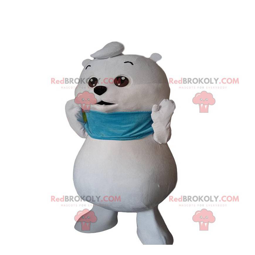 Kleines weißes Bärenmaskottchen, Eisbärenkostüm - Redbrokoly.com Kleines weißes Bärenmaskottchen, Eisbärenkostüm - Redbrokoly.com