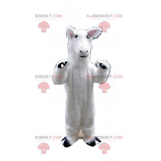 White horse mascot, llama costume, white animal - Redbrokoly.com